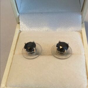 Authentic Black Diamond Stud Earrings